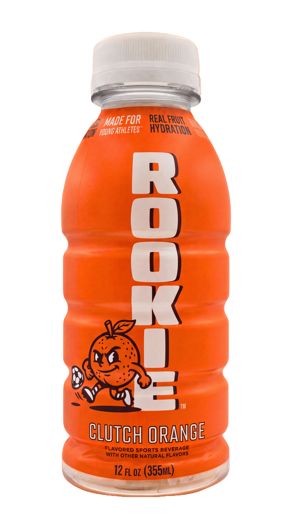 Rookie Clutch Orange bottle with redesigned Rookie logo